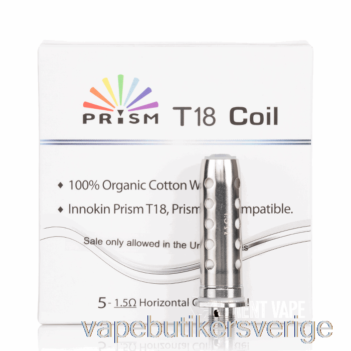 Vape Sverige Innokin Prisma T18 / T22 Ersättningsspolar 1,5 Ohm Spolar
